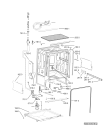 Схема №5 W 75/5 с изображением Панель для посудомоечной машины Whirlpool 481010473429