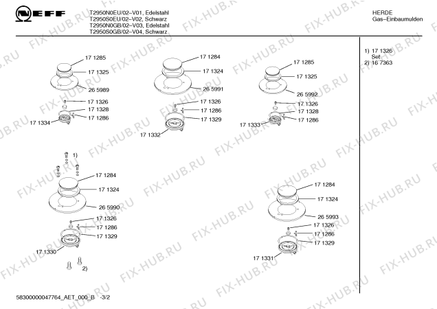 Схема №3 T2950S0GB с изображением Стеклокерамика для духового шкафа Bosch 00214741