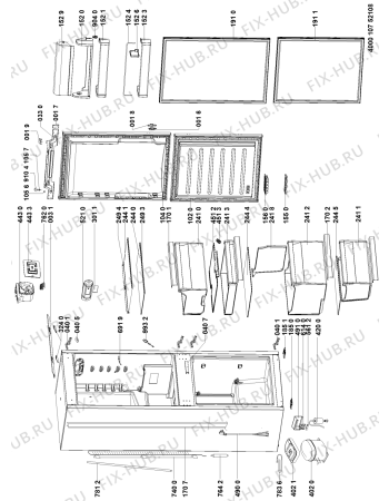 Схема №1 KGIS 2680 A++ LH с изображением Дверка для холодильника Whirlpool 481010606380
