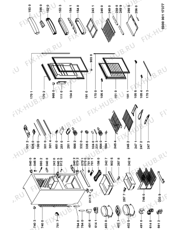 Схема №1 ART 249/G/DF с изображением Дверца для холодильной камеры Whirlpool 481944269296