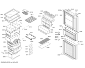 Схема №2 KK25U79TI с изображением Дверь для холодильника Siemens 00242055