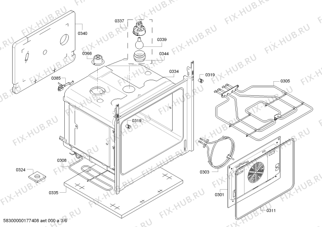 Схема №5 P1HEC44256 с изображением Панель управления для плиты (духовки) Bosch 00740544