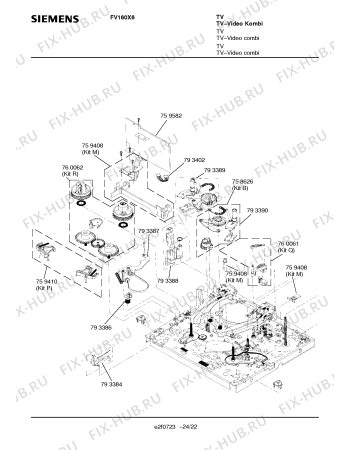 Схема №19 FV160X6 с изображением Инструкция по эксплуатации для телевизора Siemens 00531341