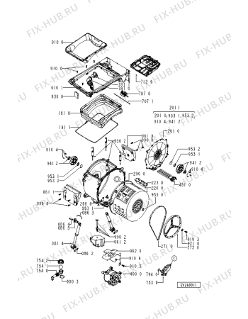 Схема №2 EV 4011 с изображением Сенсор для стиральной машины Whirlpool 481227128396