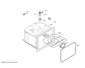 Схема №6 B44M42N0GB с изображением Панель управления для духового шкафа Bosch 00707806