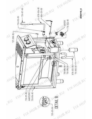 Схема №3 AHO119 с изображением Кабель для плиты (духовки) Whirlpool 482000021531