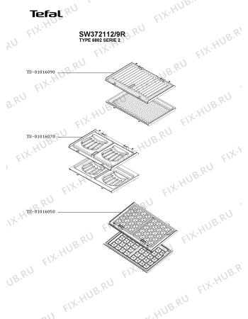 Схема №2 SW372112/9R с изображением Другое для электровафельницы Tefal TS-01036400