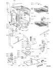 Схема №2 500 989 33 DWF A40 W с изображением Вноска для посудомоечной машины Whirlpool 481245310353
