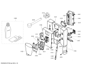 Схема №7 TCA6301UC Benvenuto B30 с изображением Передняя часть корпуса для электрокофемашины Bosch 00443620