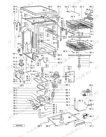 Схема №2 ADP 9418 BL с изображением Панель для посудомоечной машины Whirlpool 481245370033