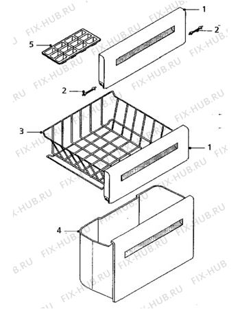 Взрыв-схема холодильника Electrolux EU1040T/CH - Схема узла Furniture