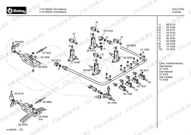 Схема №5 C1512N с изображением Панель для электропечи Bosch 00288654