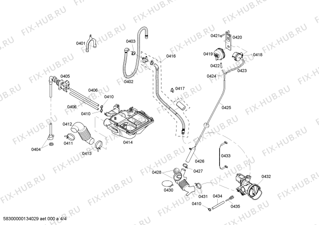 Схема №3 WBB247S0FF с изображением Клапан для стиралки Bosch 00643618