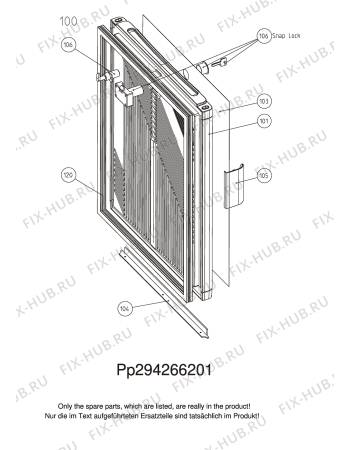 Взрыв-схема холодильника Dometic EA3120BI - Схема узла C10 Door