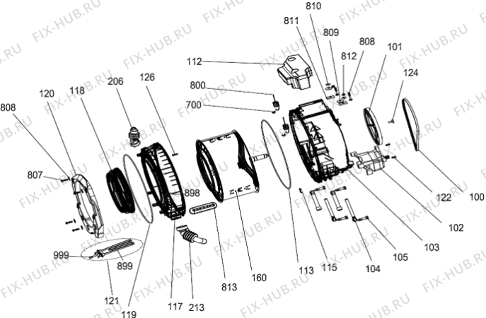 Схема №6 WK5101 (362880, CM1042CR1) с изображением Моторчик для стиралки Gorenje 463755