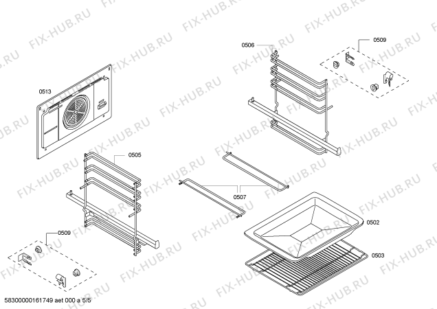 Схема №3 3HB559BP hrn.balay.py.2d.CFc.E3_MCT.f_glas.blanco с изображением Модуль управления, незапрограммированный для духового шкафа Bosch 00700269