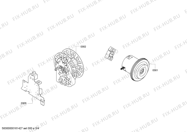 Взрыв-схема пылесоса Bosch BSGL3228IL Bosch GL-30 2200W - Схема узла 03