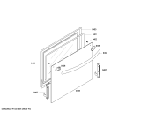 Схема №4 HSS120020 с изображением Ручка двери для электропечи Bosch 00682454