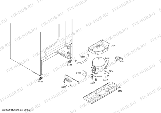 Схема №3 KGN39XI40 с изображением Дверь для холодильной камеры Bosch 00712897