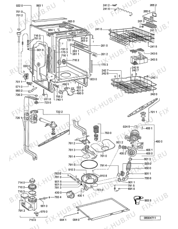 Схема №2 ADG7560NKR9 (F092242) с изображением Наставление для посудомойки Indesit C00359817