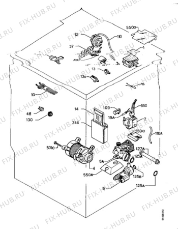 Взрыв-схема стиральной машины Zanussi FJ1053 - Схема узла Electrical equipment