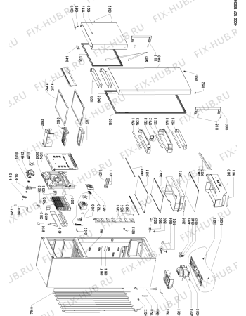 Схема №1 WBE33772 NFC TS с изображением Затычка для холодильника Whirlpool 481010551493