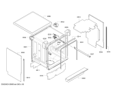 Схема №4 SMS65E02GB с изображением Передняя панель для посудомоечной машины Bosch 00669508