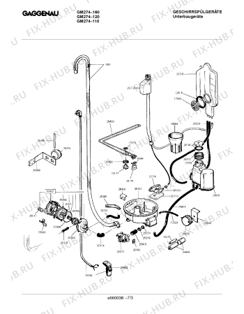 Схема №6 GM287910 с изображением Труба для электропосудомоечной машины Bosch 00294648