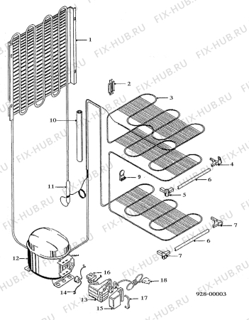 Взрыв-схема холодильника Electrolux TF319GDL - Схема узла Functional parts