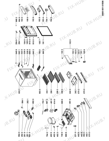 Схема №1 ARG590A1 (F091255) с изображением Наставление для холодильника Indesit C00354463