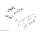 Схема №4 3CVB463B с изображением Ручка управления духовкой для духового шкафа Bosch 00604690