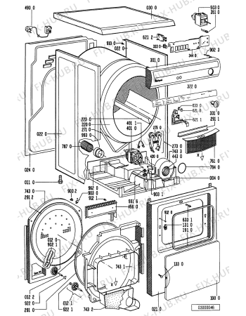 Схема №1 AWZ 110 с изображением Декоративная панель для сушильной машины Whirlpool 481245219481
