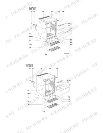 Взрыв-схема холодильника Electrolux RH238LG - Схема узла Housing 001