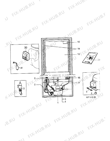 Взрыв-схема холодильника Electrolux ER2513C - Схема узла Functional parts