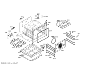Схема №5 HLN448050S с изображением Панель управления для плиты (духовки) Bosch 00663572