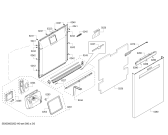 Схема №6 SHP65T75UC SilencePlus 44dbA с изображением Внешняя дверь для посудомойки Bosch 00774431