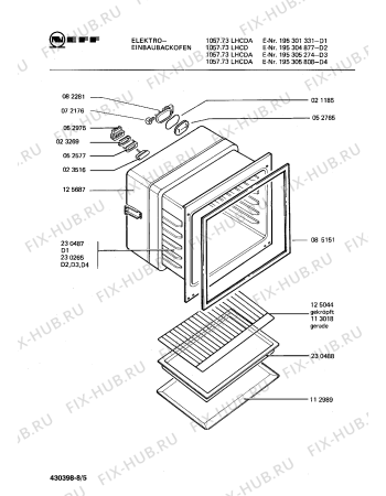 Схема №8 195305786 1077.23LHCDA-7 с изображением Лампа для духового шкафа Bosch 00052327