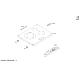 Схема №1 4ET613XT с изображением Стеклокерамика для плиты (духовки) Bosch 00683470