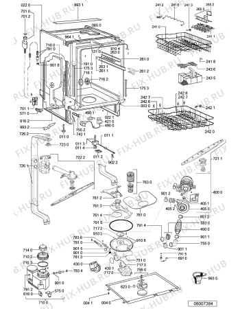 Схема №2 ADG 7560/2 с изображением Панель для посудомойки Whirlpool 480140101266