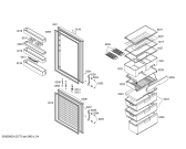 Схема №4 P1KCR4301D с изображением Дверь для холодильника Bosch 00242145