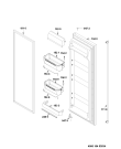 Схема №8 ASS20FWWI4/1 с изображением Дверца для холодильной камеры Whirlpool 481010429142