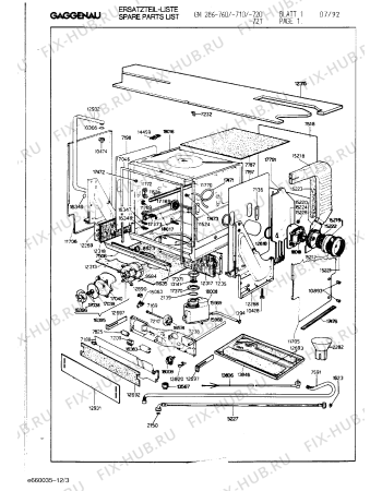 Схема №9 GM286160 с изображением Плата для электропосудомоечной машины Bosch 00099875