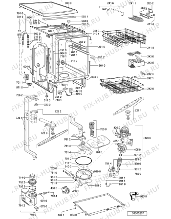 Взрыв-схема посудомоечной машины LADEN C 900 - Схема узла