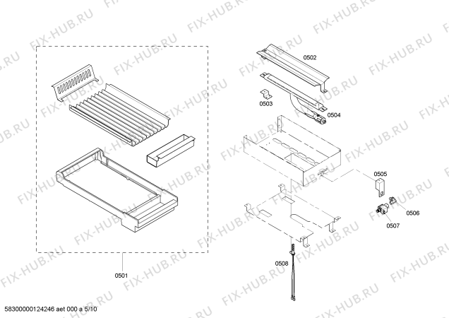 Схема №6 P364GLCLP с изображением Рамка для плиты (духовки) Bosch 00445816