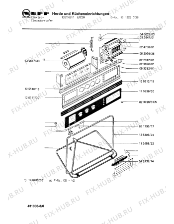 Схема №8 1312041801 1076/211RCSM с изображением Уплотнитель для духового шкафа Bosch 00106863