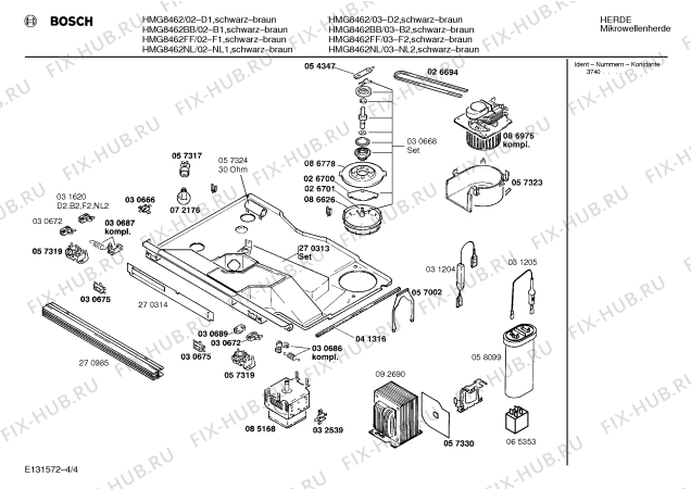 Схема №3 HMG8460CH с изображением Клавиатура для свч печи Bosch 00057647
