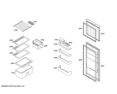 Схема №3 3FEL2456 с изображением Шарнир крышки для холодильной камеры Bosch 00622125