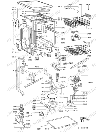 Схема №2 ADP4403WH (F092029) с изображением Запчасть для посудомоечной машины Indesit C00340217