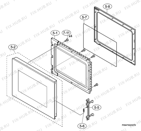 Взрыв-схема микроволновой печи Aeg Electrolux MCD2661E-B - Схема узла Section 3