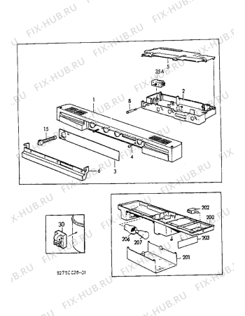 Взрыв-схема холодильника Electrolux ER3012C - Схема узла Electrical equipment